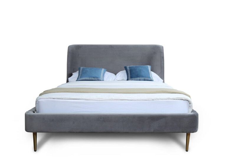Heather Queen Bed in Gray