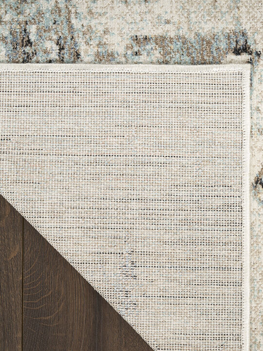 Washable Decor WSD09 Blue 9' x 12' Rug