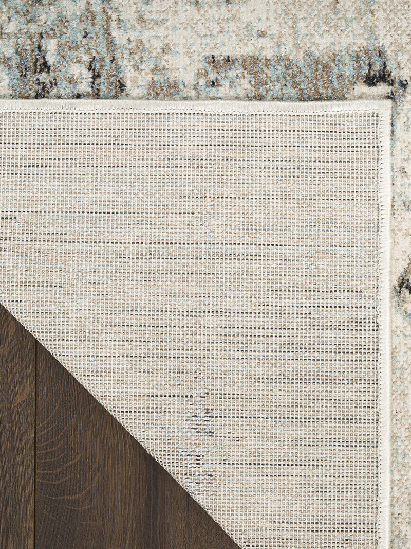 Washable Decor WSD09 Blue 9' x 12' Rug