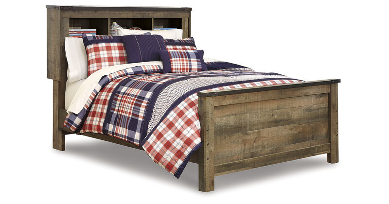 Trinell Full Bookcase Panel Bed image number 0