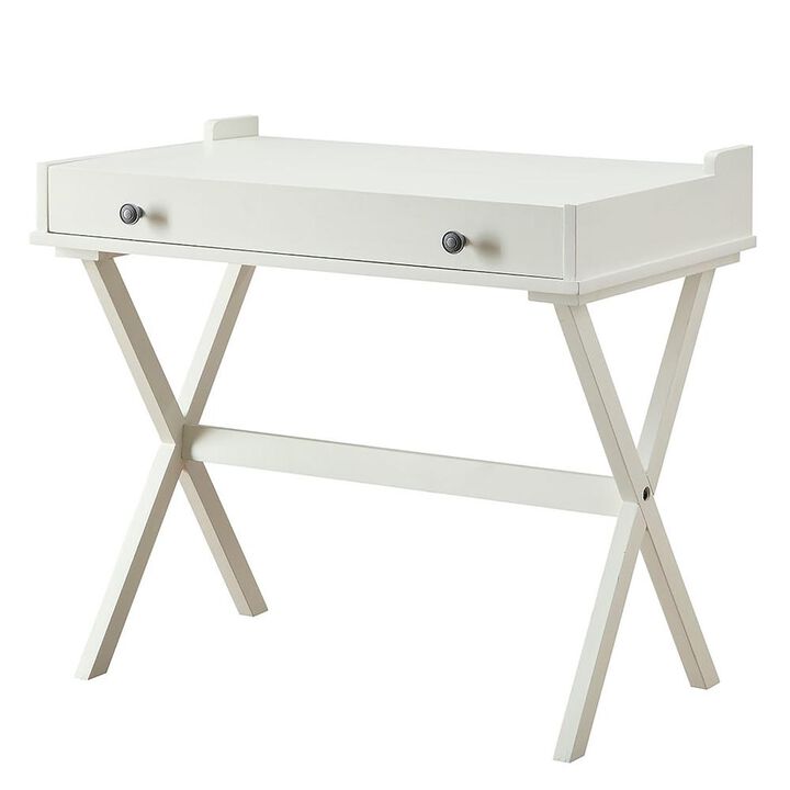 Carolina Living Elise Flip Top Cork Board Desk - Antique White
