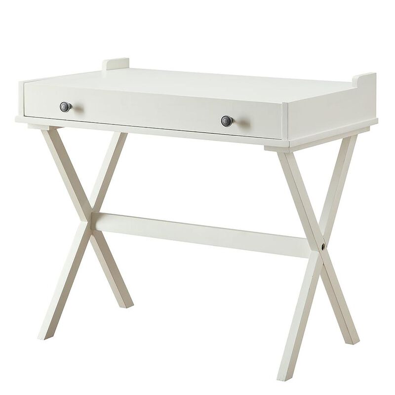 Carolina Living Elise Flip Top Cork Board Desk - Antique White