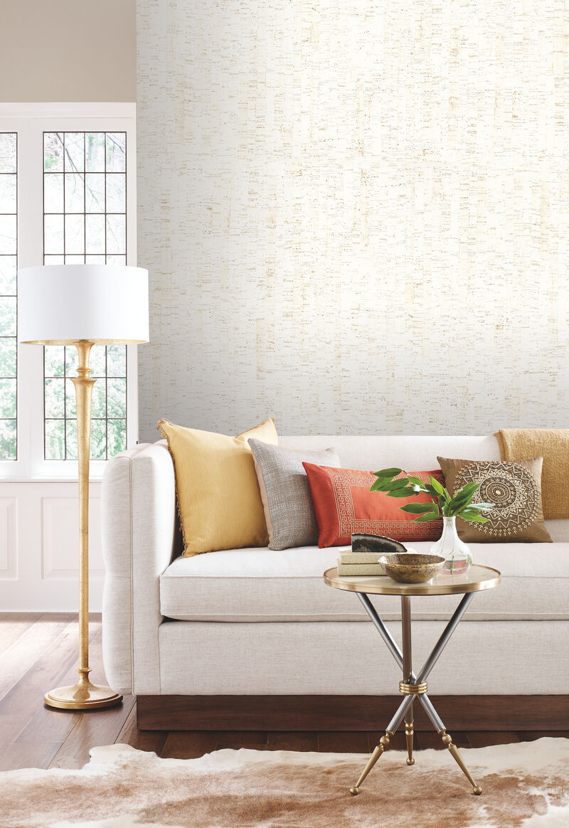 Plain Bamboo White Wallpaper image number 2