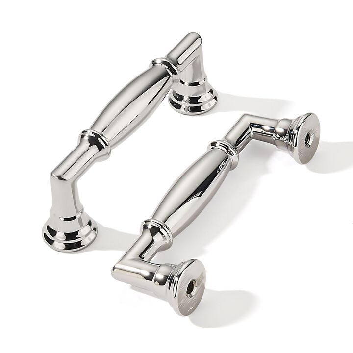 khtumeware 10 Pack 3-1/2 Inch(89mm) Polished Nickel Cabinet Pulls Heavy Duty Soild Cabinet Handles Kitchen Cabinet Hardware for