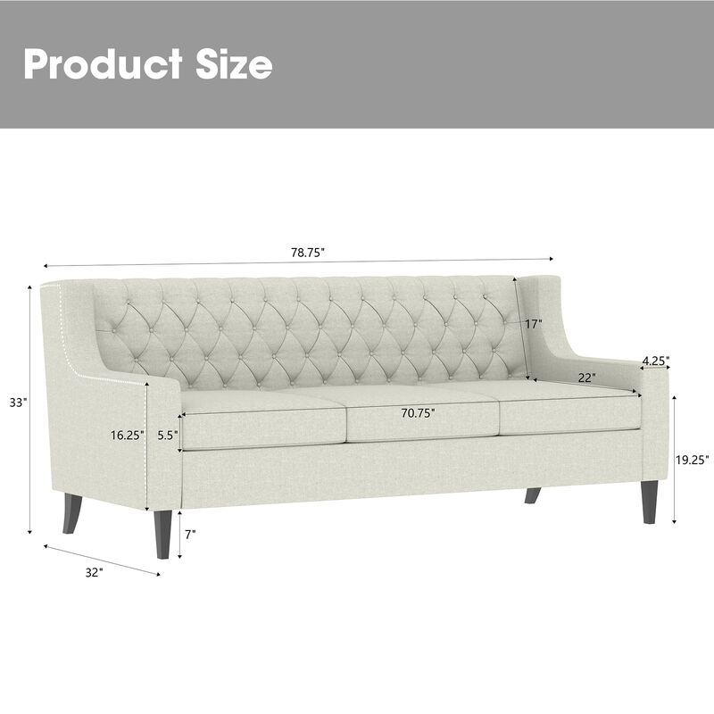 Clard Upholstered Comfy Sofa image number 9
