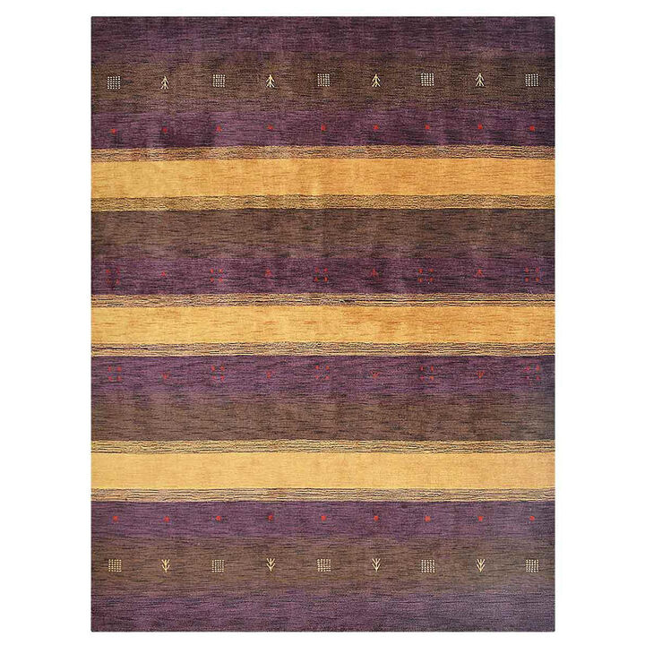RUGSOTIC CARPETS HAND KNOTTED LOOM WOOL ECO-FRIENDLY AREA RUGS  - Rectangle, Contemporary Modern Design, High Pile Handmade Anti Skid Rugs for Living Room (L0A211)