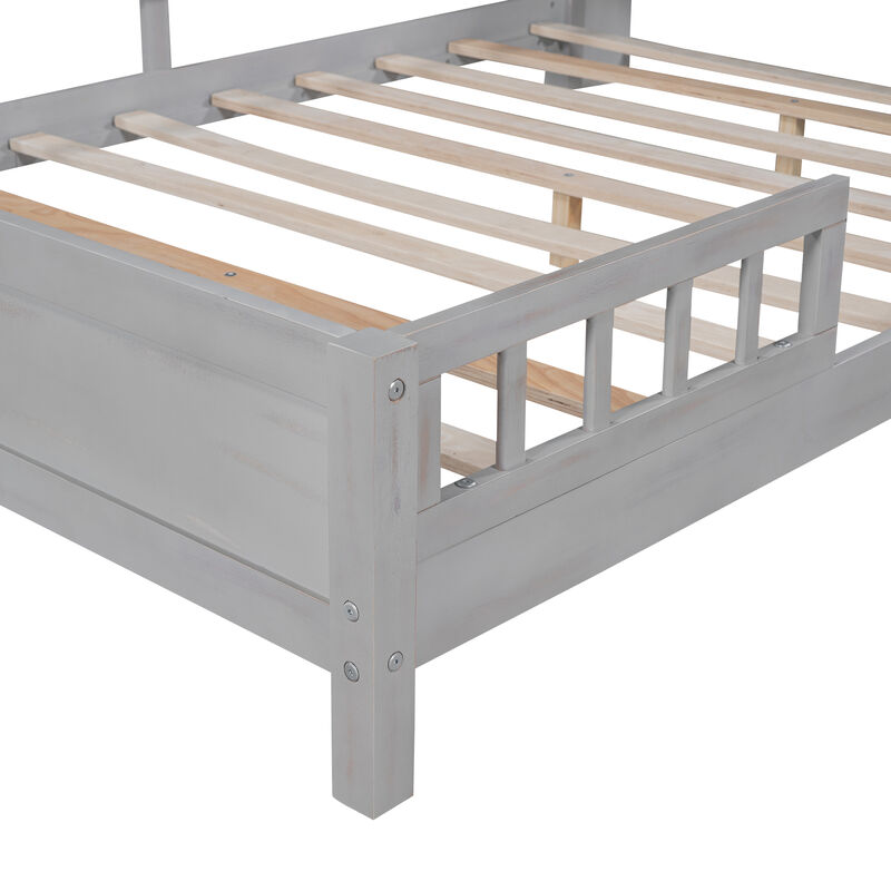 Merax Platform Bed with Built-in LED Light image number 6