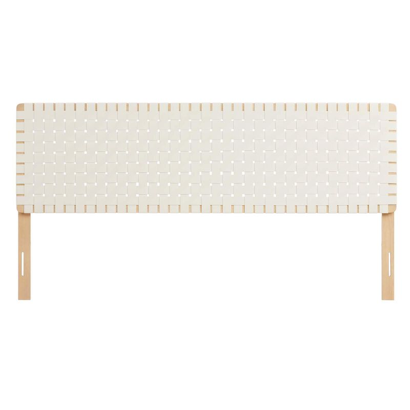 Sparta Weave Vegan Leather King Headboard image number 0