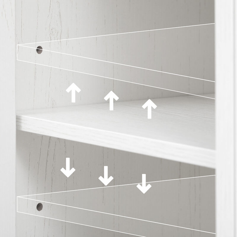 Merax Farmhouse Kitchen Island with Power Outlet