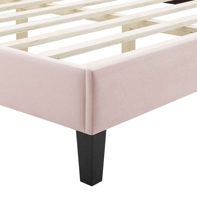 Modway - Sienna Performance Velvet Full Platform Bed image number 3