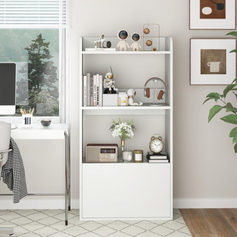 Hivvago Freestanding Bookshelf with 3-Tier Open Shelf