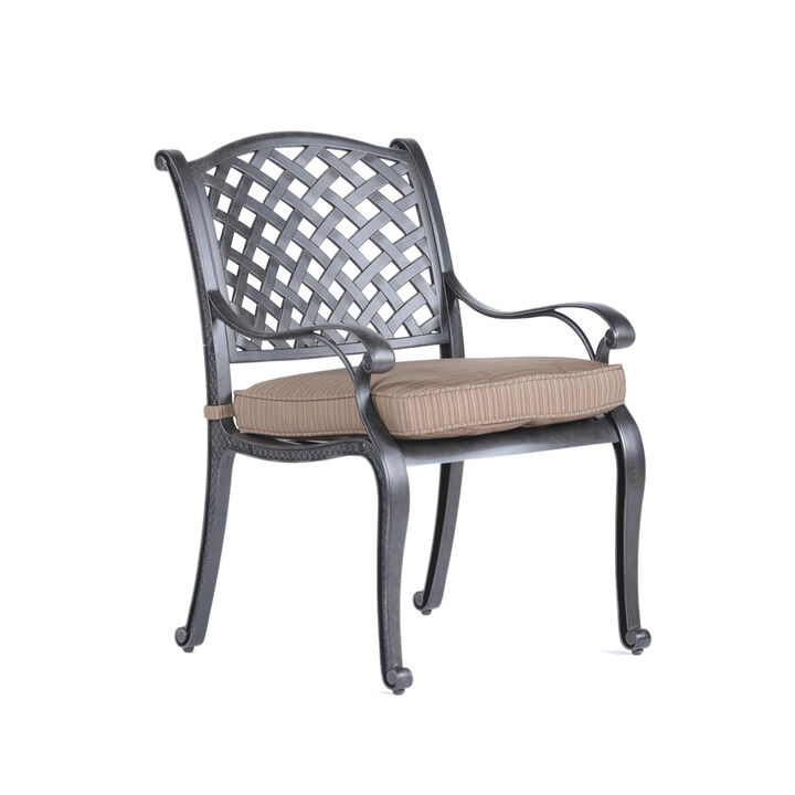Cast Aluminum Dining Arm Chair