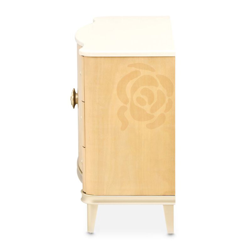 Michael Amini Camellia Field Dresser - Caramel image number 2