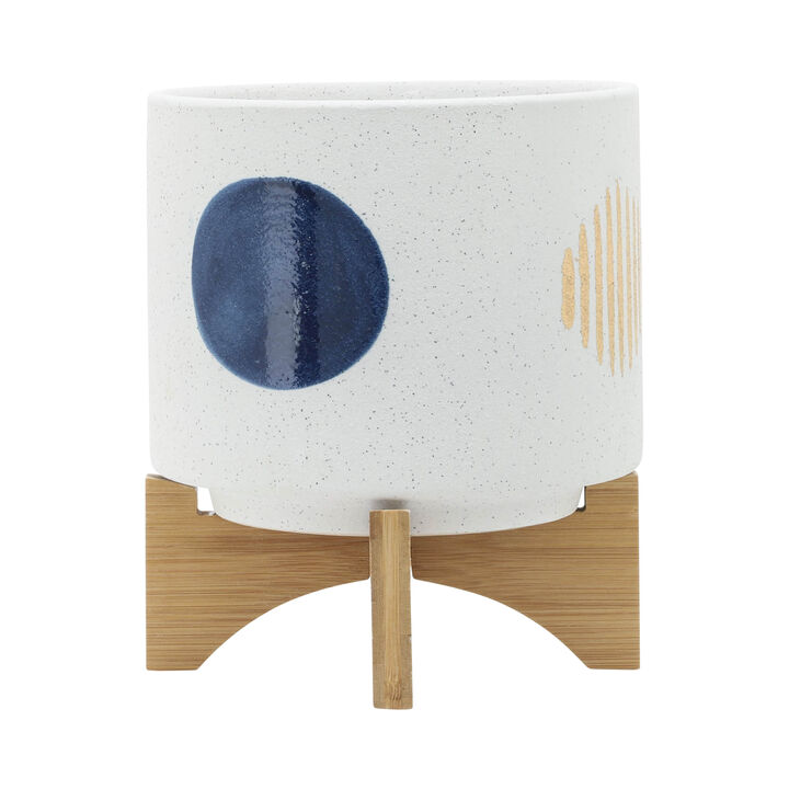 S/2 Funky Planter W/ Stand
