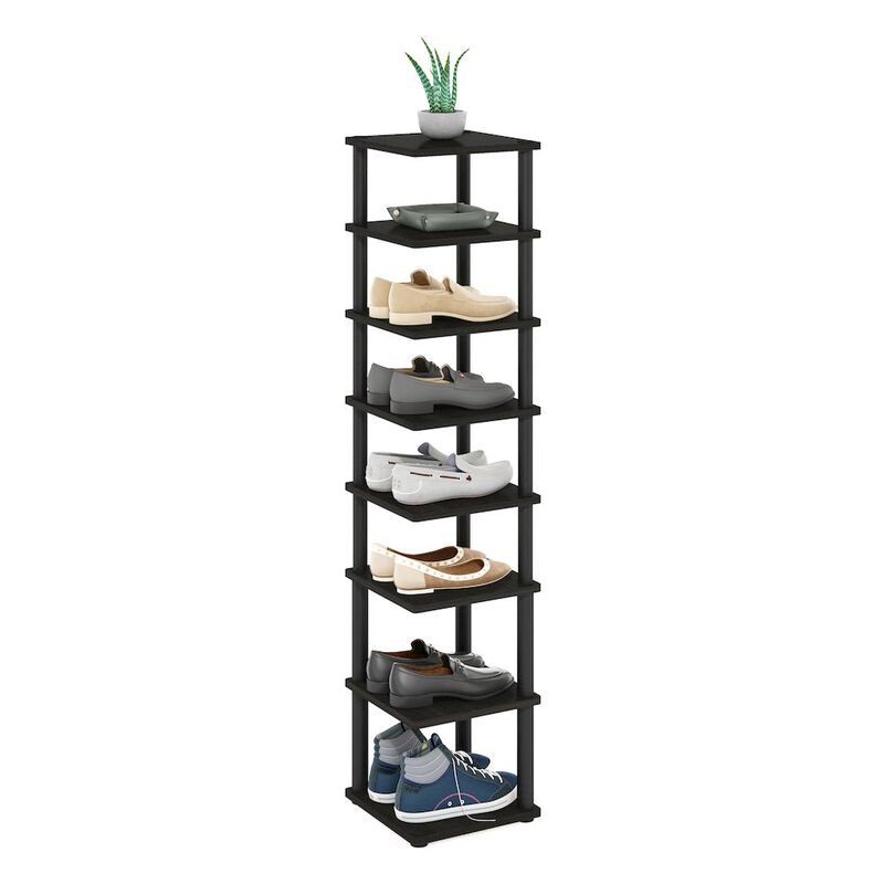 8-Tier Vertical Space Saving Free Standing Shoe Tower, Shoe Rack