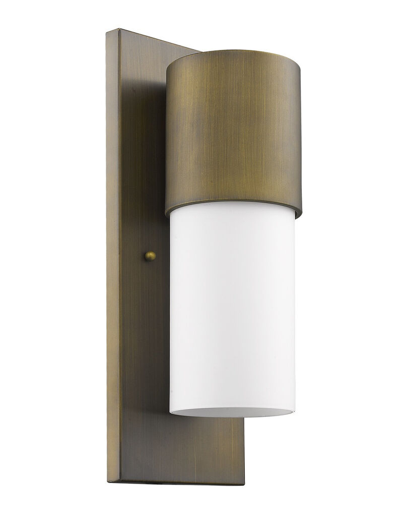 Hivvago Contemporary Brushed Gold and White Wall Light
