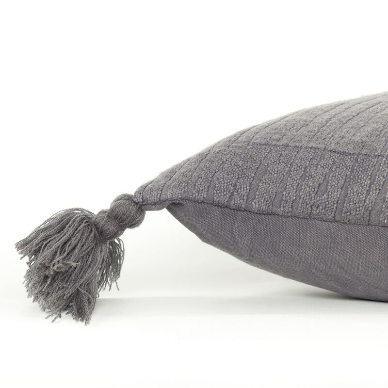 Tonal Abstract Stripe Throw Pillow Modern Decorative Cushion for Sofa or Bed image number 4