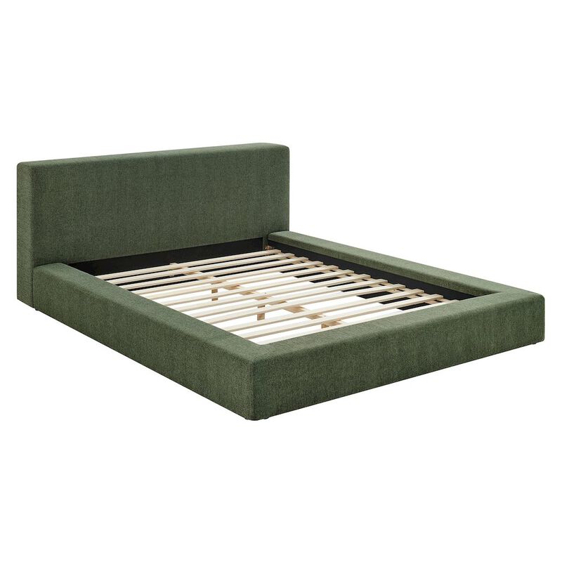 Luma Chenille Upholstered King Platform Bed Frame image number 3