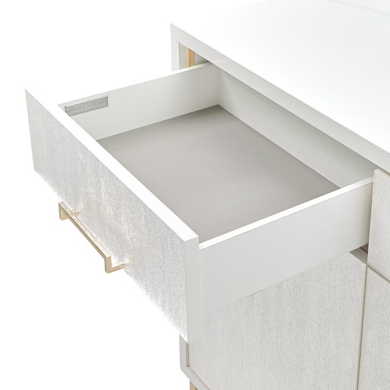Michael Amini Palm Gate Sideboard - Cloud White