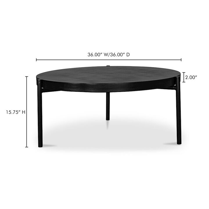Moe's Home Collection Mendez Outdoor Coffee Table Black