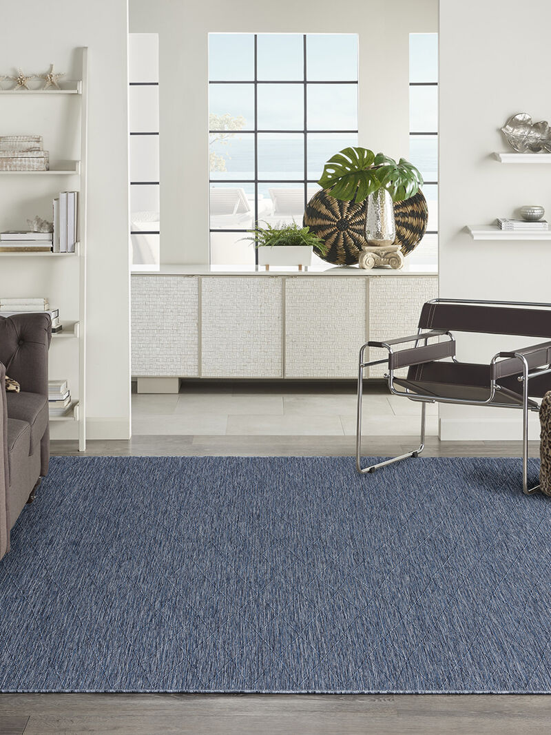 Washable Solutions WSL01 Navy/Blue 10' x 14' Rug