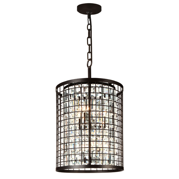 Meghna 6 Light Up Chandelier With Brown Finish
