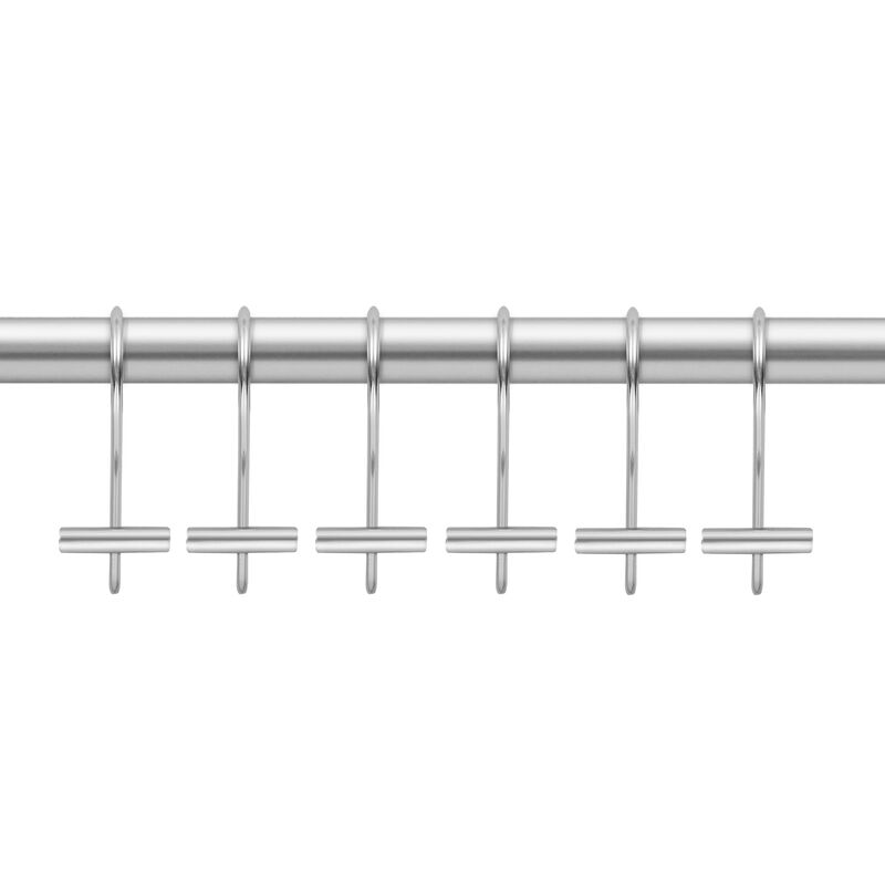 Utopia Alley Rust-Resistant Metal Shower Curtain Hooks with T-bar end, Shower Hooks Hangers for Bathroom, Kitchen Utensils, Curtains, Clothing, Towels etc - Set of 12 image number 4