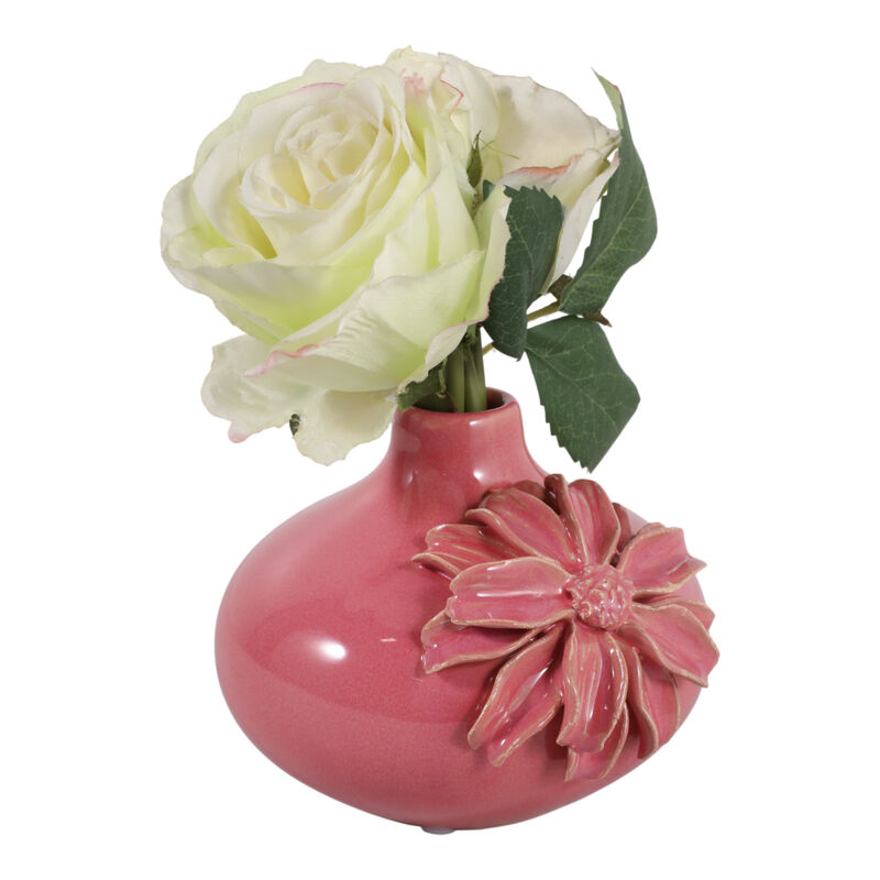 Dahlia Applique Short Bud Vase image number 1