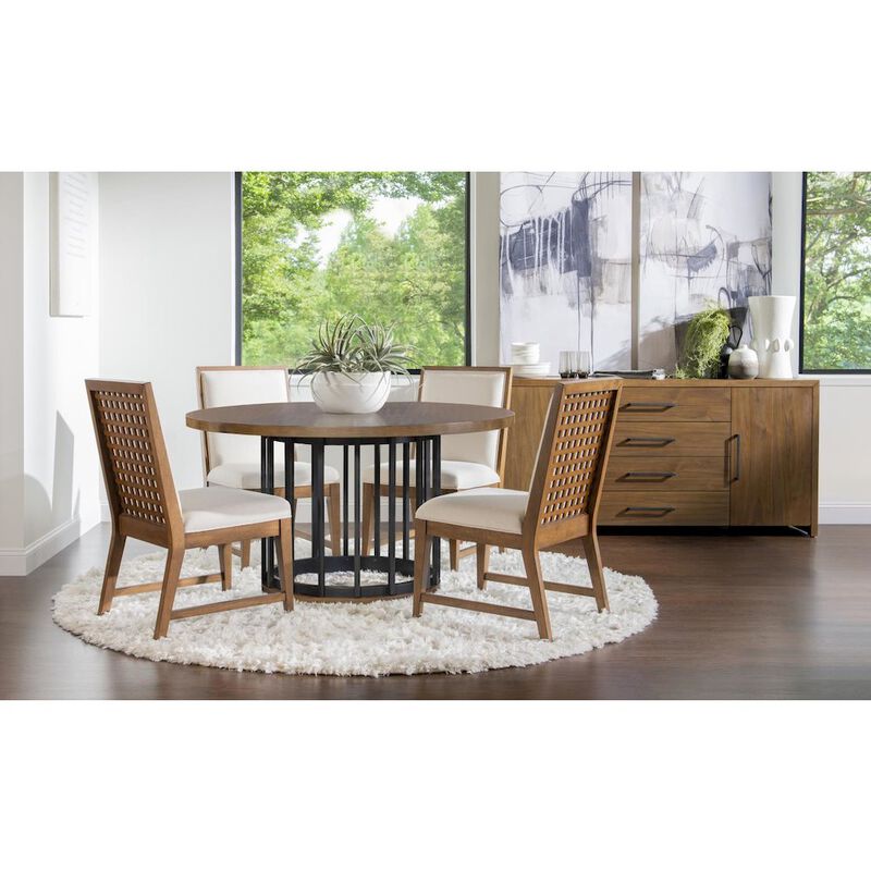 Legacy Classic Midland Credenza (2 Doors, 2 Adj. Shelves, 4 Drawers-Top Drawer, Silver Tray)