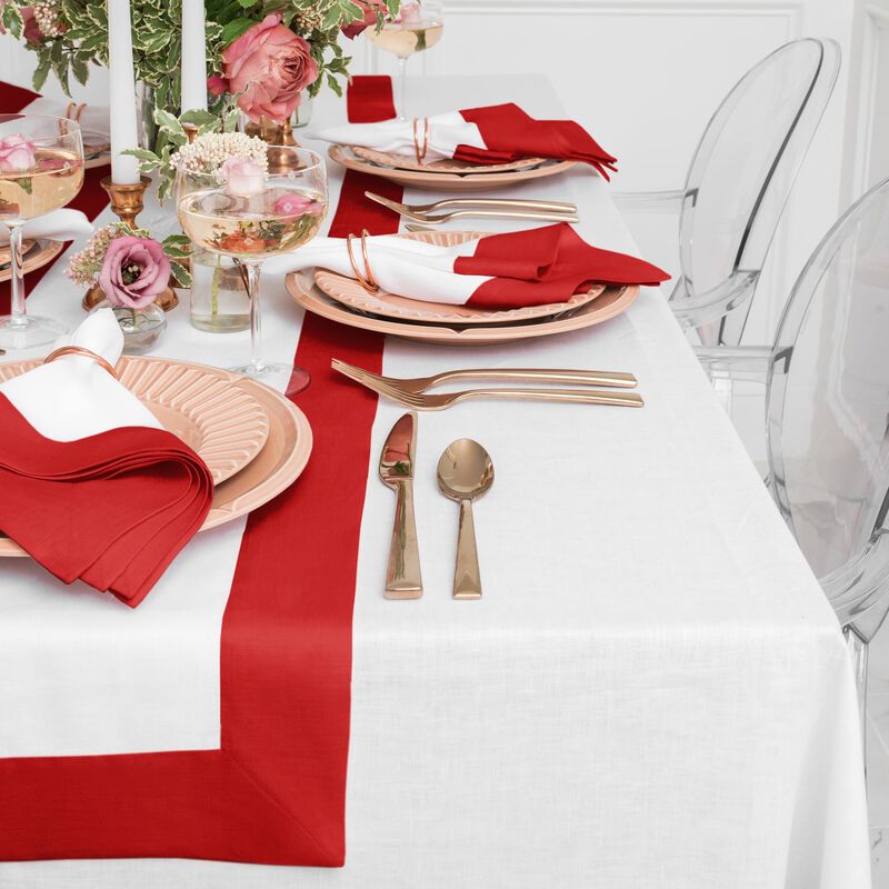 Solino Home 100% Pure Linen Table Runner - Contempo