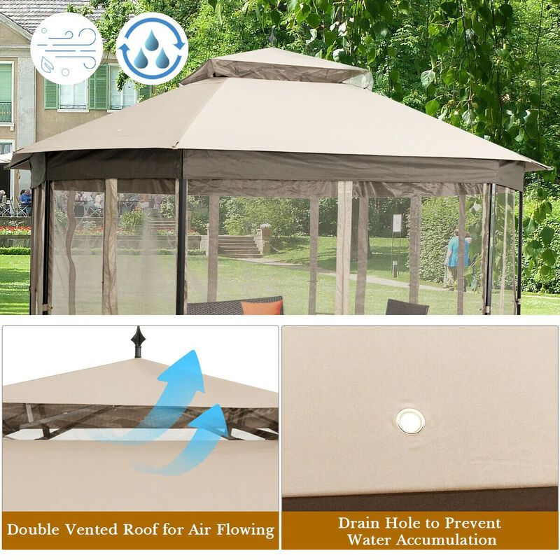 10'x 12' Octagonal Patio Gazebo image number 5