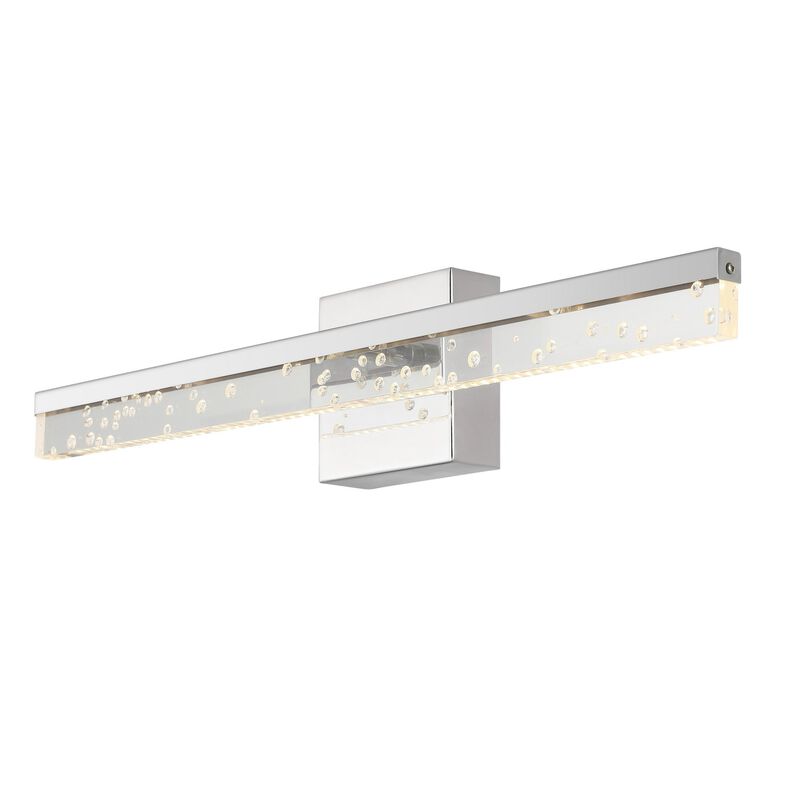 Mario Modern Contemporary Iron/Seeded Acrylic Integrated LED Vanity Light