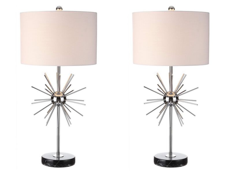 Aria Metal/Marble LED Table Lamp