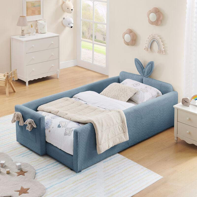 TATEUS Kids Upholstered Bed image number 8