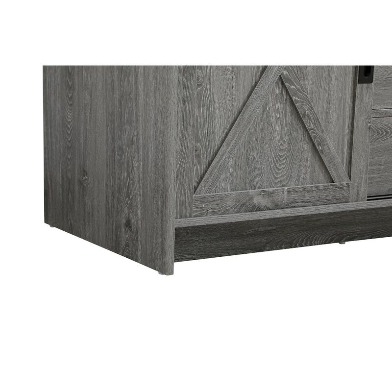 Elegant Kitchen and Bath Austin 54 Inch Double Bathroom Vanity In Rustic Grey