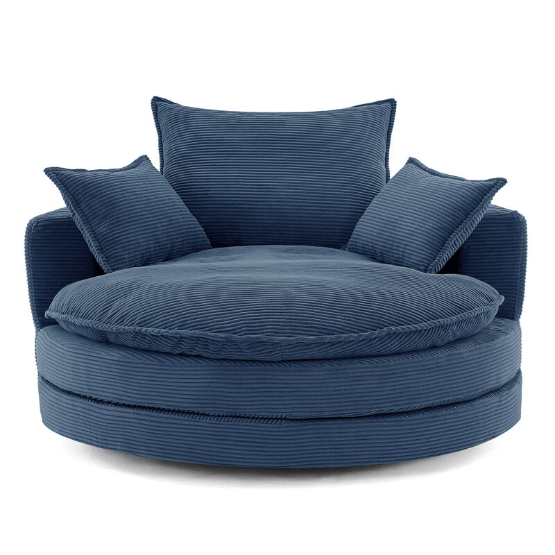 Vikber Accent Swivel Barrel Chair image number 0