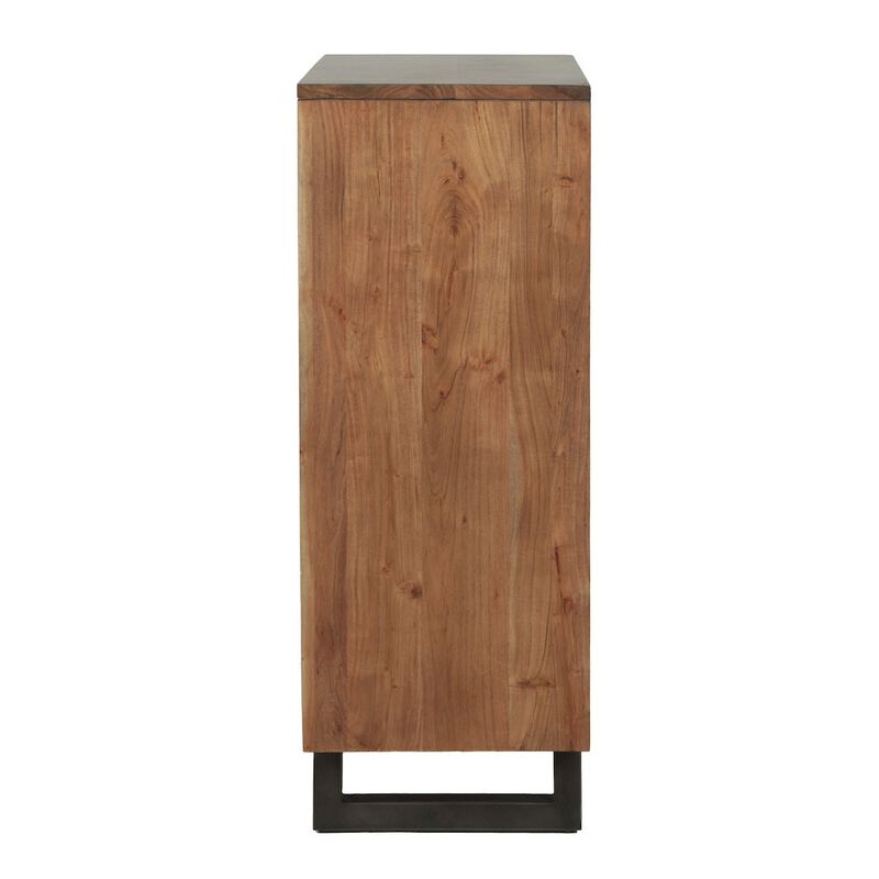 World Interiors Glenwood 34" Tall Chest in Smoked Acacia image number 2