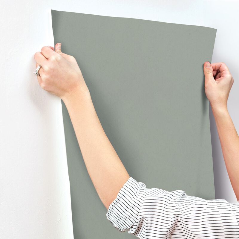 Parget Avokado Green Textured Wallpaper (Double Roll) image number 3