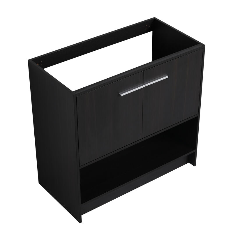 ELEMENT ACE Freestanding Bathroom Vanity, Open Bottom Storage Compartment Scratch Water Resistant Plywood Construction for Bathrooms image number 0