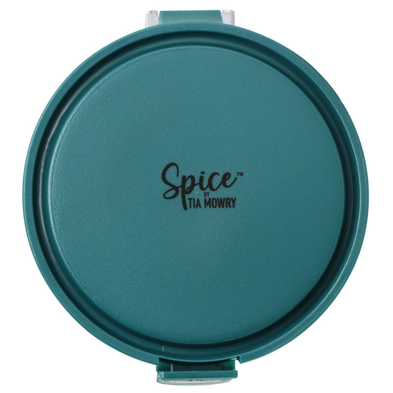 Spice by Tia Mowry Spicy Thyme 4 Piece Plastic Storage Set in Teal