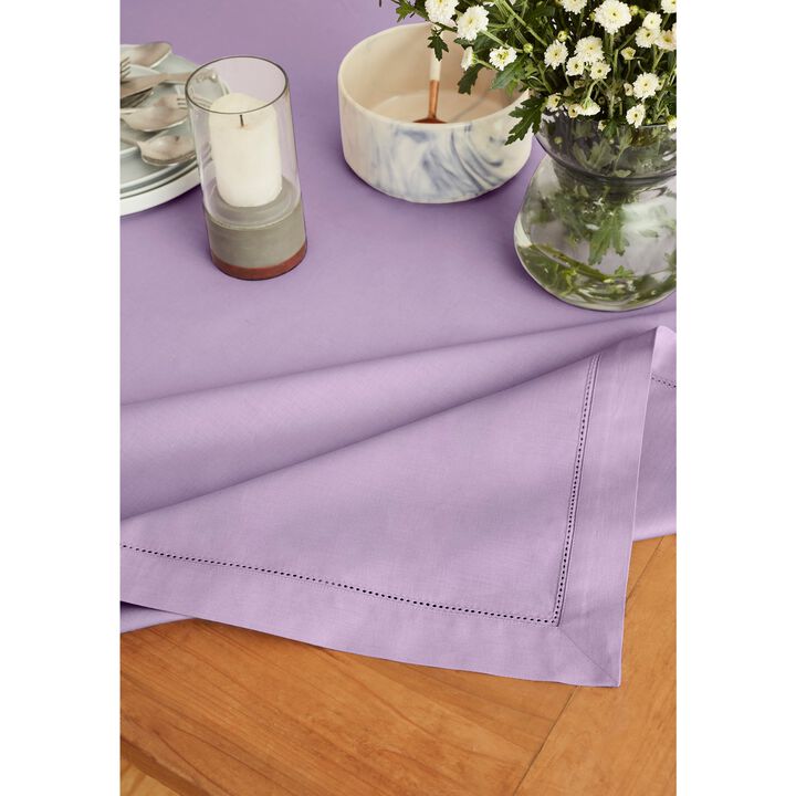 Cotton Linen Tablecloth - Cotton Linen Hemstitch
