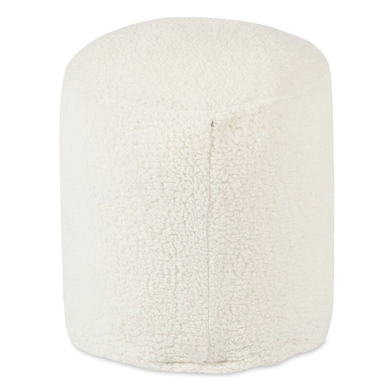 Majestic Home Goods Pouf Sherpa Cream