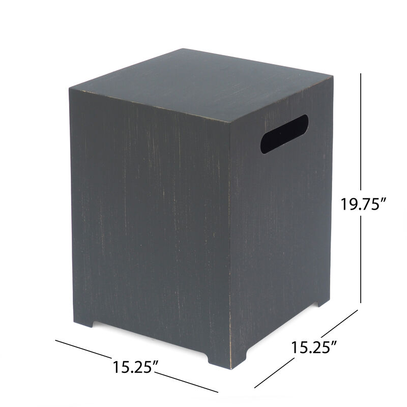 Christopher Knight Home Ellis Outdoor 50,000 BTU Iron Fire Pit Table with Tank Holder image number 3