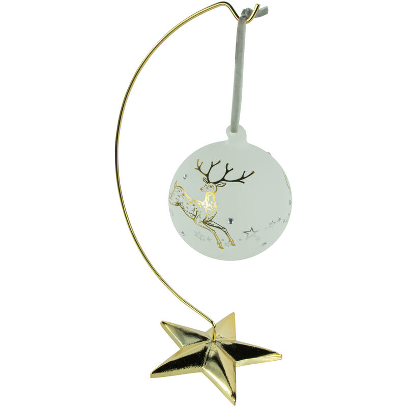 12.50" Gold Star Christmas Ornament Holder