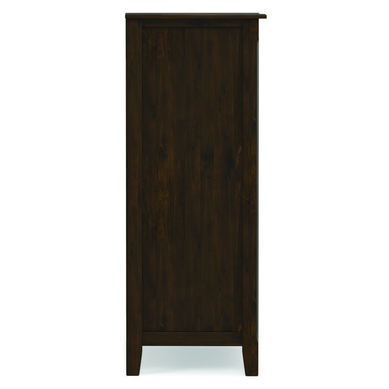 Burlington SOLID WOOD 40 inch Wide Transitional Medium Storage Cabinet in Mahogany Brown image number 5