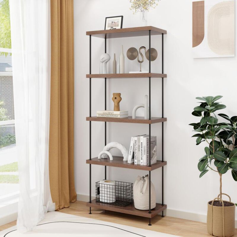Hivvago 2/3/4/5-Tier Multipurpose Display Rack with Metal Frame