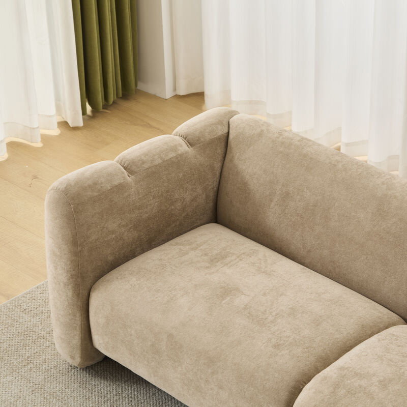 Christopher Knight Home Thodore Elegance 83" Wave-Shaped 3-Seater Sofa image number 5