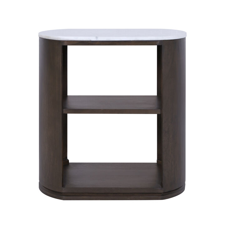 22x21" Side Table W/ Shelf