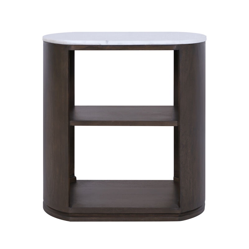 22x21" Side Table W/ Shelf image number 1
