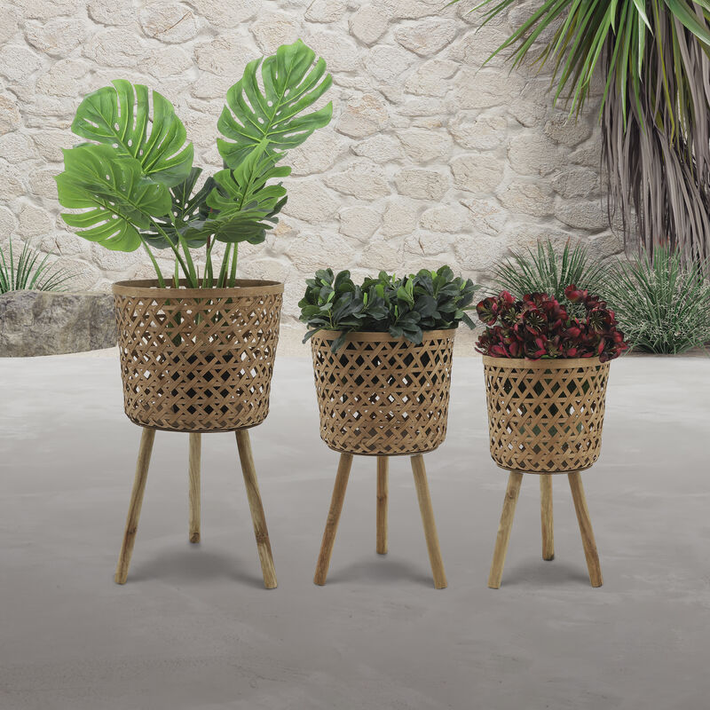 Natural Bamboo Planters